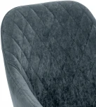 Стул с подлокотниками Слим, каркас Белый, велюр Темно-зеленый 2500000185939 Leset