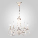 Подвесная люстра Eurosvet 22404 22404/5 белый с золотом