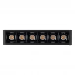 Линейный настенно-потолочный светильник LED CLIP-38-LASER-S171-6W Warm3000 (BK, 36 deg, 24V) (Arlight, IP40 Металл) 026839