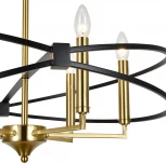 Потолочная люстра на штанге (10020/6R Black) Indigo Trionfo V000487 (220V, свеча)