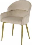 Стул обеденный Берклей D-1202D, бежевый/золото IST-CASA