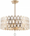 Потолочная люстра хрустальная на штанге Arte Milano Sorrento-1019 371019/6/300/490 GD (220V)