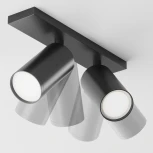 Потолочный светильник FOCUS S GU10 2x10Вт Maytoni Technical C051CL-U-2B (220V, круглые)