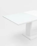 Стол обеденный Stool Group Орлеан раскладной 160-215*90 глянцевый белый УТ000003494