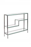Консольный стол AllConsoles 1012-CS clear серебряный