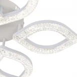 Потолочная люстра светодиодная Escada Aquarius 10289/5LED 62Вт, с ПДУ, металл/акрил, белый/прозрачный (220V)