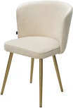 Стул M-City МОНЕ ZIZI 002 Молочный, велюр / Золотой каркас