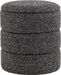 Пуф с ящиком Hive S букле черный меланж, Stool Group