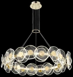 Подвесной светильник Wertmark Helena WE453.30.303 (LED, 220V, пульт управления, на тросе, круглые, кольцо)