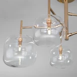 Умная потолочная люстра на штанге Eurosvet Jar 70128/5 золото (220V, шарики)