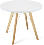 Стол SHT-TU9/80 МДФ прозрачный лак/белый шагрень Sheffilton SHT-TU9 3864876307