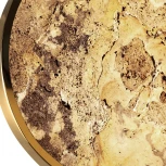 Настенно-потолочный светильник Odeon Light Bergi 5079/50L зол/серо-бежевый/металл/натур.камень/акрил с переключ.цветов.темпер. LED 50W 3000К/4000K/6000K (220V, круглые)