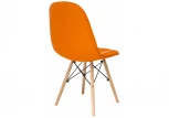 Обеденный стул на металлокаркасе Woodville Kvadro оранжевый 11732