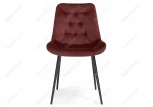 Стул Woodville на металлокаркасе Гояр винный / черный глянец 464210