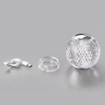 Настольная лампа Odeon Light Crystal 5007/2TL хром/металл/акрил LED 2W 4000K 200лм (регулировка яркости, 220V, диммер, сенсорный выключатель, шар)