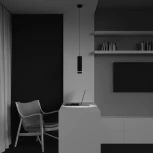 Подвесной светильник Orlo 4000K 1x12Вт 120° LED Maytoni Technical P085PL-12W4K-B (220V, на проводе, круглые)