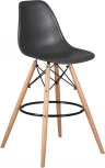 Стул барный DSW BAR (ножки светлый бук, цвет тёмно-серый (GR-04))