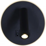 Настенный светильник светодиодный Reluce 86203-9.2-001KT LED12W+USB BK (220V, выключатель)