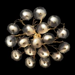 Потолочная люстра Loft It Bloom 10352/1000C AB (220V, цветы, ветки)