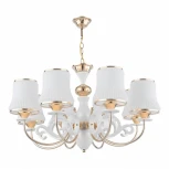 Подвесная люстра Arte Milano Florentia-1097 301097/8 Wh/Gd (220V, на цепи)