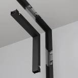 Коннектор угловой внутренний, встраиваемый, черный Maytoni Accessories for tracks Basity TRA172ICL-12B