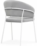 Стул на металлокаркасе Лео (Лео серый brandy light 22 / белый) Woodville арт.592485