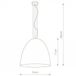 Подвесной светильник Nowodvorski Egg XL 9025 (220V, на тросе, круглые)