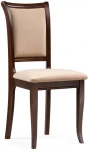 Деревянный стул Woodville Корнелл бежевый велюр / орех темный 515975