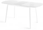 Стол Раунд мини, Стекло, Белый, МАМАДОМА