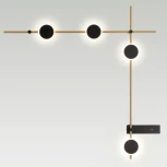 Настенный поворотный светильник Odeon Light Flavio 6632/15WL HIGHTECH металл/черный/античная бронза/акрил IP20 LED 15W 3000K 220V