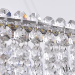 Подвесная люстра светодиодная APL LED Sicilia SH02.93.C.Ni.4000 (220V, хрусталь, на тросе)