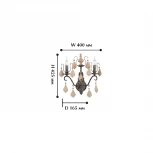 Бра Favourite Albero 1763-2W (220V, подвески, подсвечник, свеча)