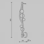 Настенный светильник с гибким неоном Maytoni Oasis MOD289WL-L18BS3K (LED, 220V, сенсорный выключатель)