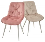 Обеденный стул M-City MONACO UF910-08 PINK, велюр/капучино каркас