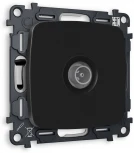 Комплект механизма Ambrella Volt TV розетки оконечной OMEGA MO813010 Черный матовый 50-870 MHz 1dB QUANT