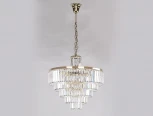 Подвесной светильник Newport 31100 31114/S gold (220V, хрусталь, на цепи)