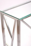 Консольный стол AllConsoles 1054-CS clear серебряный