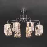 Потолочная люстра Eurosvet Scoppio 10101/8 хром/прозрачный хрусталь Strotskis (220V)