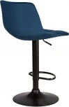 Стул барный DOBRIN TAILOR BLACK (синий велюр (MJ9-117)) 5017_BlackBase-LM BLACK, цвет сиденья синий (MJ9-117), основания черный