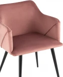 Стул с подлокотниками Stool Group Джоэл велюр пыльно-розовый УТ000036693