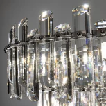 Подвесная люстра каскадная большая Rosie 3511/02 LM-8 Divinare (220V, хрусталь, на цепи)