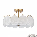 Потолочная люстра на штанге Arte Milano Rim 316009/D400 BS (220V, круглые, ракушка)