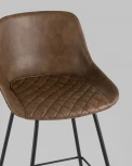 Стул полубарный Stool Group TEXAS экокожа коричневый УТ000031346