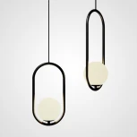 Подвесной светильник Matthew Mccormick Hoop 50 Black Mila Pendant ImperiumLoft Hoop-B01 (179966-22) (220V, на проводе, шар)