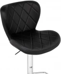 Барный стул Woodville Porch black / chrome 15507