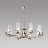 Потолочная люстра на штанге iLamp Evolution 6806-8 NIK (220V, круглые)