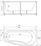 Акриловая ванна Акватек Пандора R