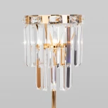 Настольная лампа Elegante 01136/1 золото Eurosvet (220V, хрусталь, подвески, круглые)