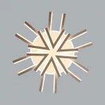 Потолочная люстра Lumion Alberta 8029/80CL белый/белый, металл/акрил с ПДУ LED 80W 3000-6000К 220V (круглые)