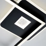 Потолочная люстра с таймером Escada Arctic 10235/1 LED*80W Black/White 10235/1LED BL (220V, пульт управления)